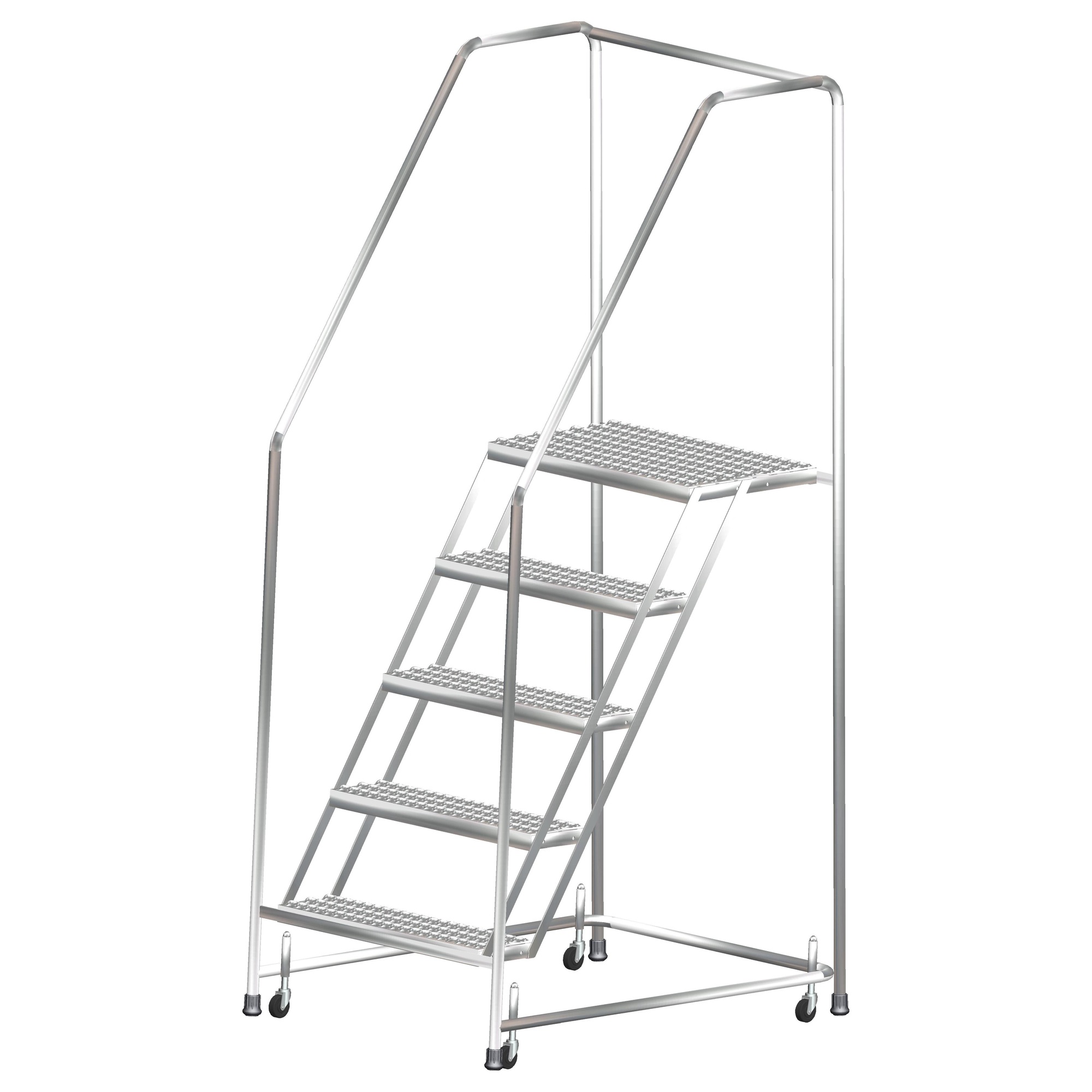 Ballymore, Stainless Steel Rolling Ladder, Overall Height 103 in, Steps 7, Material Stainless Steel, Model# SS730G